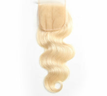 Load image into Gallery viewer, RUSSIAN BLONDE BODY WAVY LACE CLOSURE 4X4